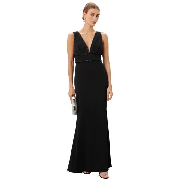 Badgley Mischka Black Formal Gown - Picture 1 of 10